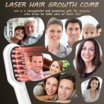 Laser Hair Growth Comb, Hair Growth Device, promote hair growth in women and men, White