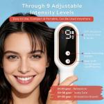 Hair Growth Comb - Blue & Red Light Hair Growth Device for Men & Women - Add Your Favorite Serum/Oil, Easy to Use, Compact & Portable