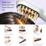 Hair Growth Comb - Blue & Red Light Hair Growth Device for Men & Women - Add Your Favorite Serum/Oil, Easy to Use, Compact & Portable