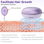 DYUHOOAO Electric Hair Growth brush - Care Comb for Dandruff Removal - Built-in Anion Device - Scalp Massager Hair Follicle Stimulation Tool - Gifts for Men and Women to Relax Head Stress