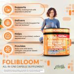 Clean Nutra Pumpkin Seed Oil Capsules + Saw Palmetto Biotin Collagen Keratin MSM Folate Hyaluronic Acid Supplements B12 Zinc Hair Supplement for Women Men Iodine 5-MTHF B-12 Vitamin B9-60 Pills