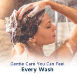 OVEXLIO Hair Growth Shampoo with Biotin and Rosemary, Routine Shampoo for Hair Loss and Thinning, Natural Thickening Formula with Argan Oil, Tea Tree Oil and Caffeine, Sulfate Free, 11.84 fl oz