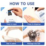 OVEXLIO Hair Growth Shampoo with Biotin and Rosemary, Routine Shampoo for Hair Loss and Thinning, Natural Thickening Formula with Argan Oil, Tea Tree Oil and Caffeine, Sulfate Free, 11.84 fl oz