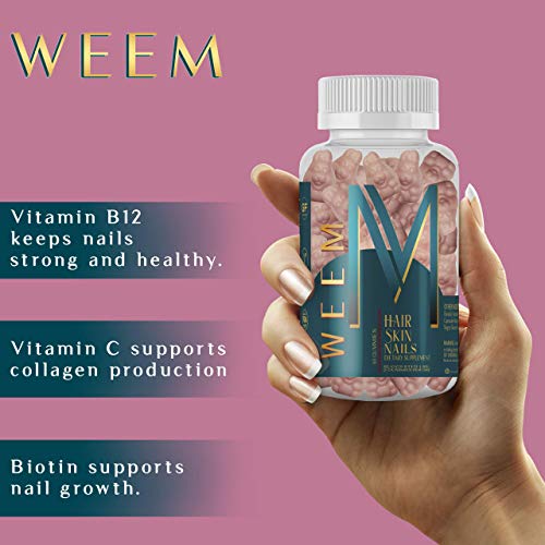 WEEM Vegan Biotin Hair, Skin & Nails Gummies