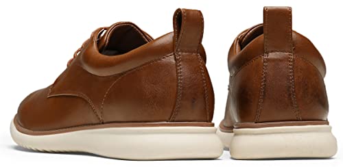 Jousen Men's Brown Derby Oxfords for Formal Comfort