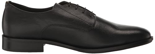 Black Leather Derby Oxford Shoes by BOSS, Size 9