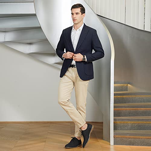 Jousen Men's Suede Business Casual Oxford Shoes