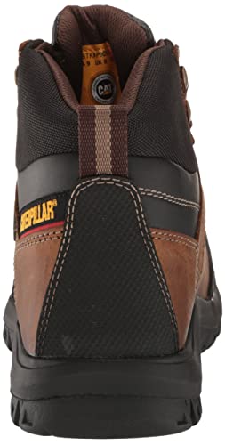 Cat Footwear Men's Waterproof Steel Toe Work Boot, Brown