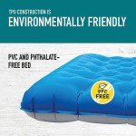 Sierra Designs Queen Campaign Air Mattress | Air Bed for Car Camping and Travel | Full TPU Construction Means no Harmful or Toxic Materials | Includes Battery Operated Pump of Easy Fast Inflation |