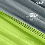 ENO SingleNest Hammock - Lightweight, 1 Person Portable Hammock - for Camping, Hiking, Backpacking, Travel, a Festival, or The Beach - Grey/Chartreuse