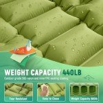 Myxslop Camping Sleeping Pad, Ultralight Camping Mat with Built-in Foot Pump, Comfortable Sleeping Mat for Backpacking, Car Traveling,Tent,and Hiking