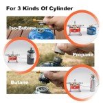 Odoland 9000W Portable Camping Stove Lightweight Camp Stove Collapsible Backpacking Stove with EVA Box for Outdoor Camping Cooking Hiking and Picnic