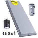 Elegear FiberAir Camping Sleeping Pad, 4’’ Ultra-Thick & 1100lb Ultra-Support Camping Air Mattress with Multi-Function Electric Pump, Durable Sleeping Pad for Camping/Hiking/Tent/Home