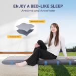 Elegear FiberAir Camping Sleeping Pad, 4’’ Ultra-Thick & 1100lb Ultra-Support Camping Air Mattress with Multi-Function Electric Pump, Durable Sleeping Pad for Camping/Hiking/Tent/Home