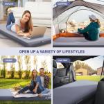 Elegear FiberAir Camping Sleeping Pad, 4’’ Ultra-Thick & 1100lb Ultra-Support Camping Air Mattress with Multi-Function Electric Pump, Durable Sleeping Pad for Camping/Hiking/Tent/Home