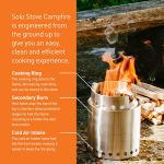 Solo Stove Campfire 2 Pot Set Combo - 4+ Person Wood Burning Camping Stove | Outdoor Kitchen Kit for Backpacking Camping Survival | NO Batteries or Liquid Fuel Gas Canister Required