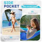 Camping Hammock Lightweight, Portable Hammocks Parachute Hammock with Two Tree Straps, Single or Double Travel Swing Nylon Camp Hammocks, Outdoor Essentials for Beach Backpacking Hiking, Blue