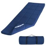Cot Mattress Topper (Improved Thickness), Quilted Cot Pads for Camping, Soft Comfortable Sleeping Cot Mattress Pad Only, Camping Mattress Pad 75"x30" for Camp Cot/Rv Bunk/Narrow Twin Beds, Navy