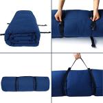 Cot Mattress Topper (Improved Thickness), Quilted Cot Pads for Camping, Soft Comfortable Sleeping Cot Mattress Pad Only, Camping Mattress Pad 75"x30" for Camp Cot/Rv Bunk/Narrow Twin Beds, Navy