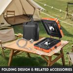 GGC Camping Stove 2 Burner, 20,000 BTU Foldable Camping Stove, Propane Portable Camp Stove with Adjustable Flame, Piezo Ignition & Carry Bag, Portable Stove for Camping, Picnics, and Outdoor Cooking