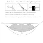 Camping Hammock, Portable Hammocks with Mosquito Net, Hammock Tent for Outside Hiking Travel Camping Gear Must Haves (Green)
