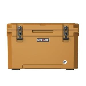 CAMP-ZERO 40L-42 Quart Hard Cooler Ice Chest, Perfect for Drinks, Beach, Picnics, Boating, Hunting, Camping and Travel with 4 Molded-in Cup Holders and Comfort Grip Handles
