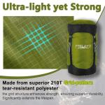 Frelaxy Compression Sack, 40% More Storage! 11L/18L/30L/45L Compression Stuff Sack, Water-Resistant & Ultralight Sleeping Bag Stuff Sack - Space Saving Gear for Camping, Traveling, Backpacking