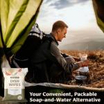 Dish Wipes | 100% Biodegradable Pre-Moistened Food-Safe Camp Kitchen Wipes | A Soap-and-Water Alternative