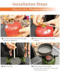 Indwell Camping Stove with Infrared Burner, Single Burner Propane Stove Ultra-Thin Design Adjustable Flame Control Wind-Resistant Portable Gas Cooker for Camping Hiking Outdoor Cooking
