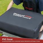 Royal Gourmet PD1300 Portable Propane Gas Grill Griddle for Outdoor Patio Grilling, Includes PVC Cover, 3-Burner Tabletop Griddle for On-the-Go Grilling and Outdoor Adventures, Silver