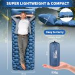 HiiPeak Ultralight Inflatable Camping Sleeping Pad with Foot Pump