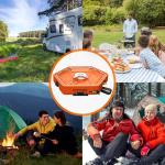 Cofiyard 1-Burner Propane Stove Portable Camping Stove with Carry Strap, Backpacking Camp Stove for Outdoor Cooking, Flick-Style Ignition, Temperature Control, 8600 BTUs of Power for Camping BBQ& More