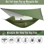 G4Free Large Camping Hammock with Mosquito Net and Rain Fly- 2 Person Portable Hammock with Bug Net and Tent Tarp for Outdoor Hiking Camping Backpacking Travel