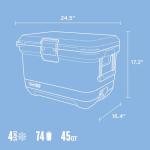 Coleman Pro Heavy-Duty 45qt Ultra-Light Premium Hard Cooler, Extra-Thick Insulation Keeps Ice up to 4 Days, 74-Can Capacity