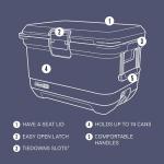 Coleman Pro Heavy-Duty 45qt Ultra-Light Premium Hard Cooler, Extra-Thick Insulation Keeps Ice up to 4 Days, 74-Can Capacity