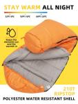 Bessport Mummy Sleeping Bag | 15-45 ℉ Extreme 3-4 Season Sleeping Bag for Adults Cold Weather– Warm and Washable, for Hiking Traveling & Outdoor Activities