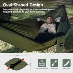 Travel Bird Camping Hammock with Mosquito Net and Ridge Rope, Extra Large for 2 Person, Lightweight Hanging Hammocks Tree Straps, All-in-one Fast Open Hammock for Outside, Hiking, and Travel