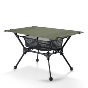 ONETIGRIS Dipper Camping Table, Lightweight Portable Folding Table with Mesh Storage Net, High/Low Options, Ideal for Camping, Hiking, Tailgating, Beach, Picnic, Travel, Backyard