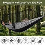 G4Free Camping Hammock with Net and Rain Fly, 2 Person Lightweight Portable Hammock Tent with Tarp for Camping Hiking Backyard Outdoor Backpacking Travel