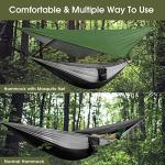 G4Free Camping Hammock with Net and Rain Fly, 2 Person Lightweight Portable Hammock Tent with Tarp for Camping Hiking Backyard Outdoor Backpacking Travel