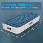 VOSSER Twin Air Mattress with Built-in Pump,Fast & Easy Inflation/Deflation Inflatable Mattress, Foldable Blow Up Mattress with Storage Bag, Inflatable Bed for Home, Camping & Guests