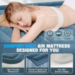 VOSSER Twin Air Mattress with Built-in Pump,Fast & Easy Inflation/Deflation Inflatable Mattress, Foldable Blow Up Mattress with Storage Bag, Inflatable Bed for Home, Camping & Guests