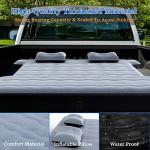 hufaut Camping Pickup Truck Bed Air Mattress Thicken Sleeping Pad for 5.5-5.8Ft Full-Size Short Truck Beds Outdoor Camping Car Travel(Grey)