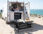WUROMISE Lightweight Aluminum Folding Camping Table (47” x 21.65” x 26.7”), Portable Roll-Up Design for Outdoor, Camping, Beach, BBQ, Patio, and Picnic, Durable & Waterproof with Carrying Bag