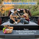 hufaut Camping Pickup Truck Bed Air Mattress Thicken Sleeping Pad for 5.5-5.8Ft Full-Size Short Truck Beds Outdoor Camping Car Travel(Grey)