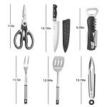 Portable Camping Cooking Utensils Set Bag Suitable for Fork, Spoon, Chopping Board, Chef's Knife,Kitchenware Storage