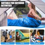 Camping Sleeping Bags for Adults Kids Waterproof Lightweight Sleeping Bag for Cold Weather or Warm Backpacking Hiking Mountaineering Indoor Outdoor Use (Blue)
