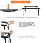 Folding Camping Table, Heavy Duty Portable Modular Outdoor Cooking System, Height Adjustable Sturdy Aluminum IGT Camp Table with Carry Bag for Camping，Holds up to 400 LBS