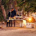 Lifetime Folding Tailgate Table with Grill Rack, Portable Outdoor Camping Station, 5-Foot
