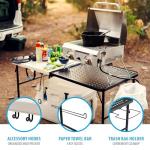 Lifetime Folding Tailgate Table with Grill Rack, Portable Outdoor Camping Station, 5-Foot